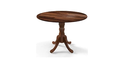 Slickblue Solid Wood Round 40-inch Kitchen Dining Table with Legs and Top