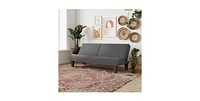 Slickblue Modern Adjustable Futon Sleeper Sofa - Convertible Couch for Small Spaces