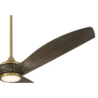 Casa Vieja 60" La Jolla Surf Soft Brass Led Ceiling Fan with Remote