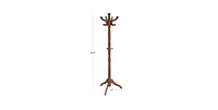 Slickblue Classic Traditional Solid Wood Coat Rack