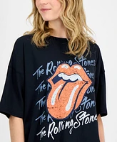 Love Tribe Juniors' Rolling Stones Graphic Oversized Tee