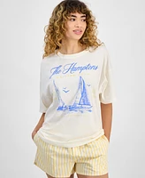 Love Tribe Juniors' Hamptons Graphic Print T-Shirt