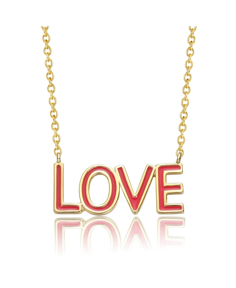 GiGiGirl Cherished 14K Gold Plated Love Necklace