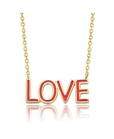 GiGiGirl Cherished 14K Gold Plated Love Necklace