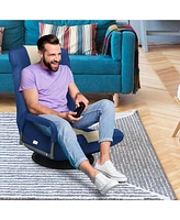 Gouun 360-Degree Swivel Gaming Floor Chair with Foldable Adjustable Backrest