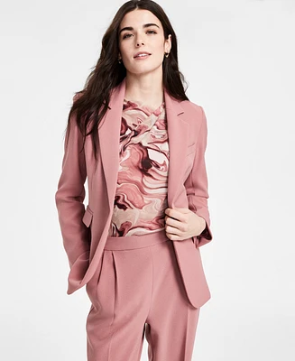 Bar Iii Women's Notched-Collar One-Button Blazer, Exclusively at Macy's