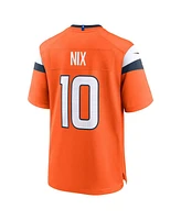 Nike Big Boys and Girls Bo Nix Orange Denver Broncos Team Game Jersey