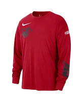 Nike Men's Red Miami Heat 2024/25 City Edition Courtside Max90 Heavyweight Long Sleeve T-Shirt