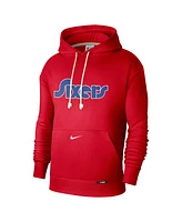 Nike Men's Red Philadelphia 76ers 2024/25 City Edition Courtside Standard Issue Pullover Hoodie