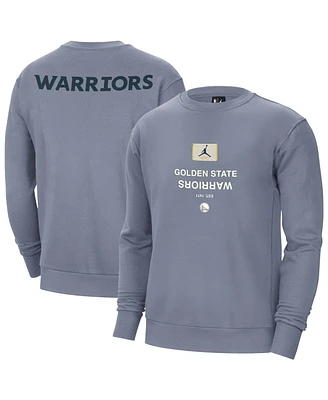 Jordan Men's Blue Golden State Warriors Courtside Statement Edition Heavyweight Pullover Sweatshirt