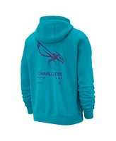 Jordan Men's Teal Charlotte Hornets Courtside Club Pullover Hoodie