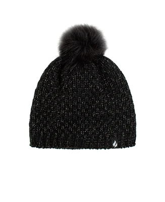 Heat Holders Corsica Basket Weave Pom-Pom Hat