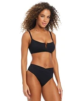 Bar Iii Womens Pucker Up V Wire Bikini Top V Waist Bottoms Exclusively At Macys