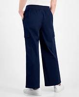 Style & Co Petite Wide-Leg Pull-On Cargo Pants, Exclusively at Macy's