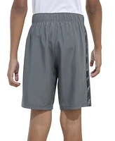 adidas Big Boys Elastic-Waistband Woven Camo Printed 3-Stripes Shorts