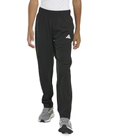 adidas Big Boys Elastic-Waistband Woven 3-Stipe Stretch Pants