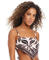 Bar Iii Women's Resort Daze Scarf Bandeau Bikini Top, Exclusively at Macy's