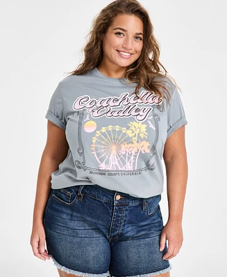 Love Tribe Trendy Plus Coachella Valley Graphic T-Shirt