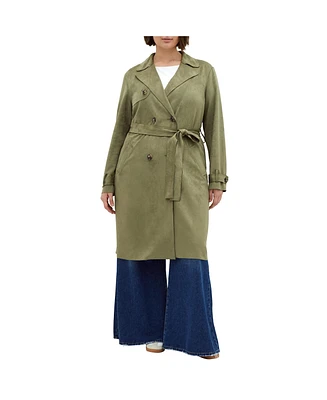 City Chic Plus Size Cornwall Trench Coat