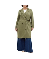 City Chic Plus Size Cornwall Trench Coat