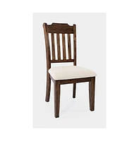 Jofran Bakersfield Mission Style Slatback Solid Acacia Dining Chair (Set of 2)