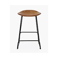 Jofran Nature's Edge Solid Acacia Counter Height Backless Stool (Set of 3