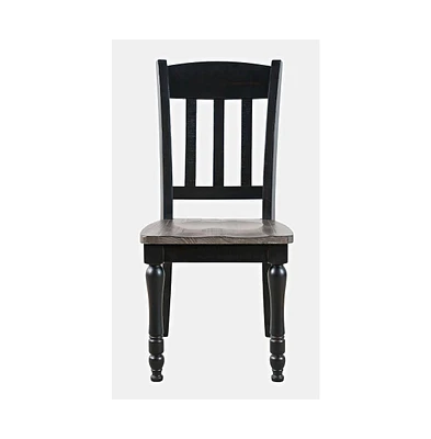 Jofran Madison County Rustic Reclaimed Pine Farmhouse Slatback Dining Chair (Set of 2)