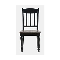 Jofran Madison County Rustic Reclaimed Pine Farmhouse Slatback Dining Chair (Set of 2)