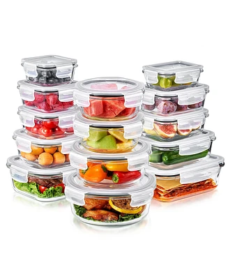 Sorbus -Piece Glass Food Storage Containers with Lids