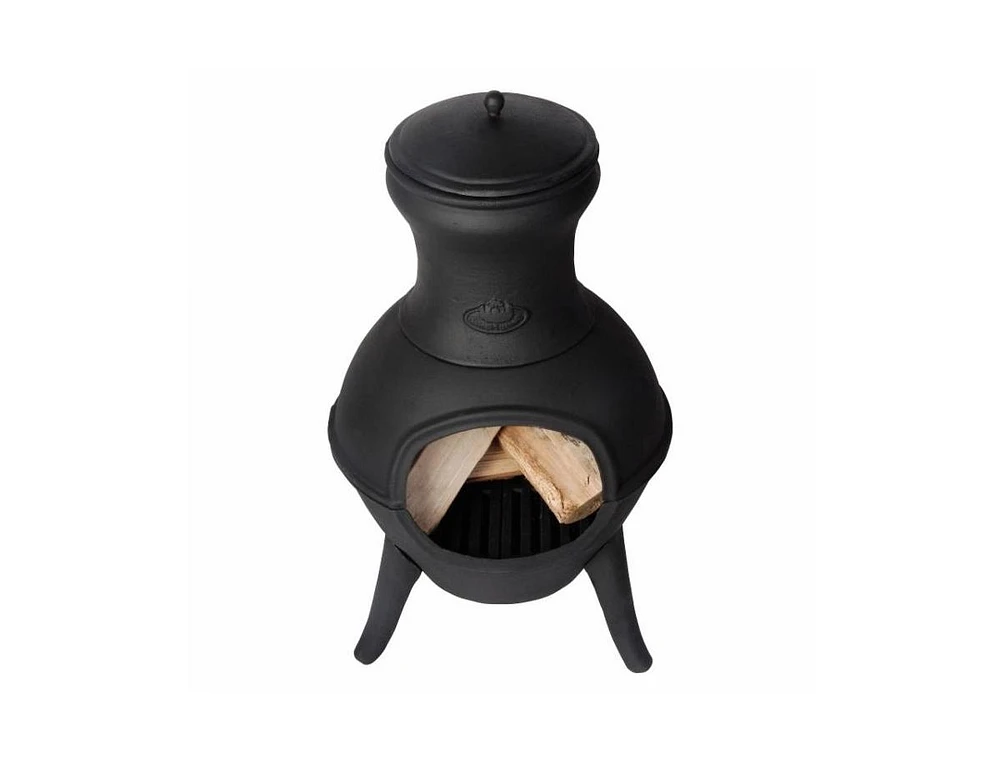 Slickblue Small Outdoor Wood Burning Fire Pit - Compact and Durable Backyard Fireplace