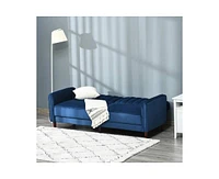 Slickblue Mid-Century Modern Futon Sofa Bed - Convertible Sleeper Couch for Small Spaces