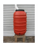 Slickblue Plastic 55-Gallon Rain Barrel with Spigot for Water Conservation and Garden Use