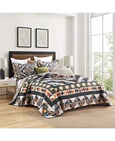 MarCielo Southwestern Geometry Lightweight Quilt Bedspread Set King
