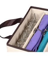 Florida Brands Flatware Storage Case for cutlery - Holds a 12 Serving Set in 5 compartments