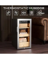 Miuguyo 50L Electric Humidor, Cigar Humidor for 400 Cigars, Cooling, Heating and Humidity Control