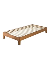 Slickblue Mid-Century Modern Solid Wood Platform Bed Frame