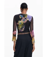 Desigual Women's Tulle T-shirt M. Christian Lacroix