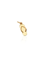 The Lovery Mini Gold Flip Flop Charm 14K Gold