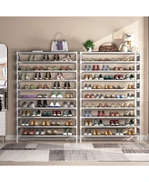 Tribesigns 10-Tier Shoe Rack, Shoe Storage Organizer, Large Capacity Shoe Rack for 50 Pairs, Extra Large Shoe Shelf, Perfect for Closet, Entryway, and