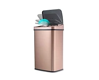 Slickblue 13-Gallon Stainless Steel Kitchen Trash Can with Motion Sensor Lid