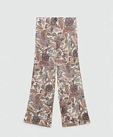 Mango Women's Flowy Printed Pants