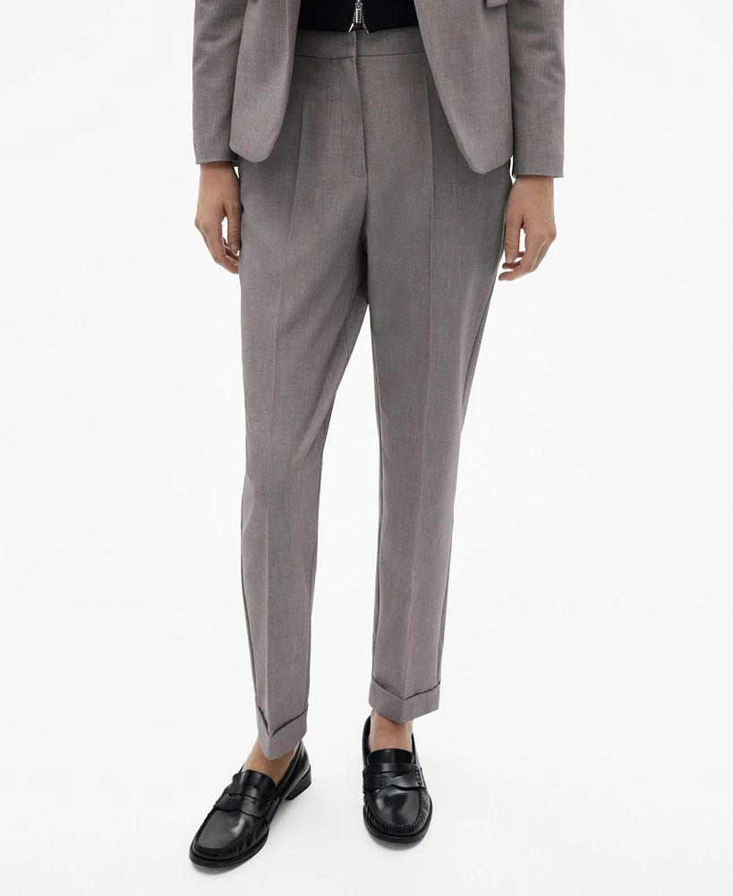 Mango Women's Straight Suit Pants