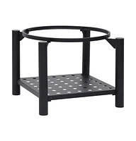 vidaXL Fire Pit with Poker 21.3"x21.3"x21.7" Steel