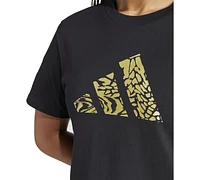 adidas Women's Tech Metallic Graphic T-Shirt