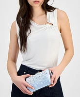 I.n.c. International Concepts Ranndi Matte Satin Clutch Crossbody, Exclusively at Macy's