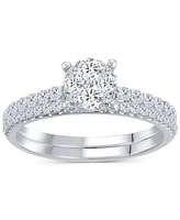 Diamond Classic Style Bridal Set (3/4 ct. t.w) 14k White Gold