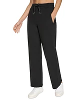 Calvin Klein Women's Fleece High-Waist Angled-Pocket Sweatpants