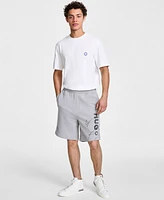 Hugo Boss Men's Cotton Sketch-Logo Relaxed Shorts