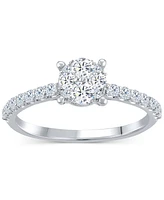 Diamond Classic Style Bridal Set (3/4 ct. t.w) 14k White Gold