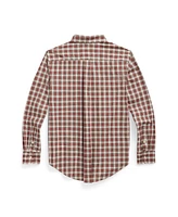 Polo Ralph Lauren Big Boys Plaid Cotton Poplin Shirt